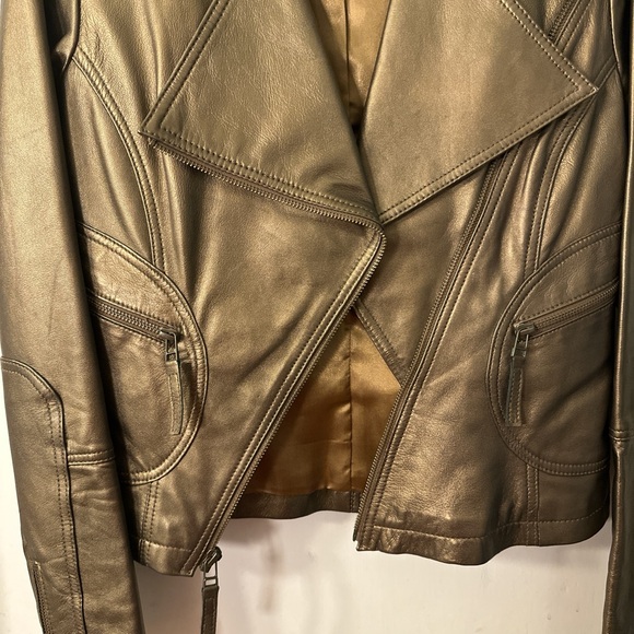 Cache Bronze Leather Jacket - Picture 2 of 6
